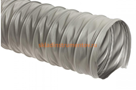 Шланг универсальный серый, длина 5м, диаметр 100мм, стенка 0,3мм JET PVP300.100.5