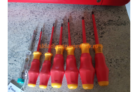 Набор диэлектрических отверток 1160i/1165i/7 SATZ 6TLG / 6 PCS WERA WE-031576