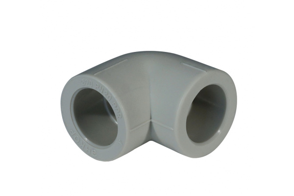 Уголок Энкор PPRC ф 20мм уг, 90 /100/1200/ серый 44130