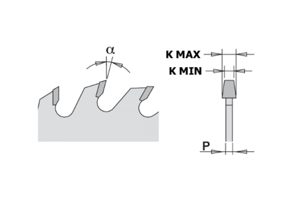 Диск пильный подрезной конический (100х20х3.1-4.0 мм; Z=20) CMT 288.100.20H