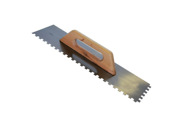 Нержавеющая гладилка SANTOOL 130 мм х 480 мм зуб 10х10 020105-480-010