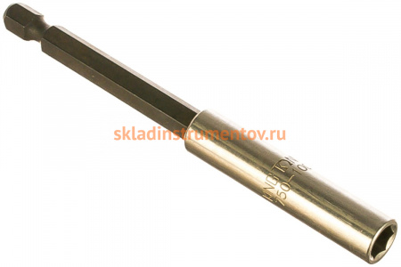 Держатель вставок бит 1/4", 100 мм, магнитный, для шуруповерта KING TONY 750-100