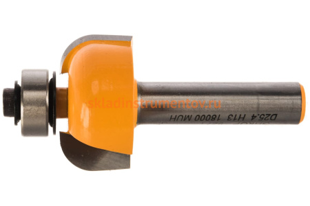 Фреза кромочная калевочная (25.4х13 мм; R 6.35 мм; хвостовик 8 мм) по дереву Энкор 9271