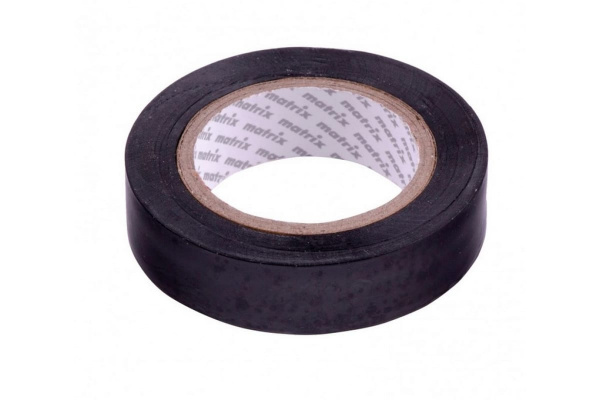 Изолента MATRIX ПВХ, 19 мм х 20 м, черная, 150 мкм 88778