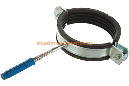 Трубный оцинкованный хомут Зубр с шурупом, 3 37854-83-95-1