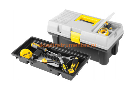 Пластмассовый ящик для инструмента 16 с ячейками VOREL 415х226х200мм 78812