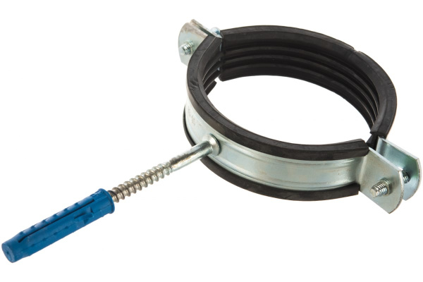 Трубный оцинкованный хомут Зубр с шурупом, 3 37854-83-95-1