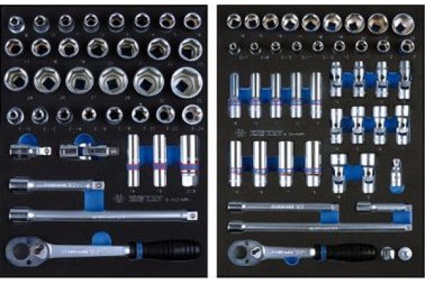 Набор инструментов в красной тележке, 286 предметов KING TONY 934A-010MRV