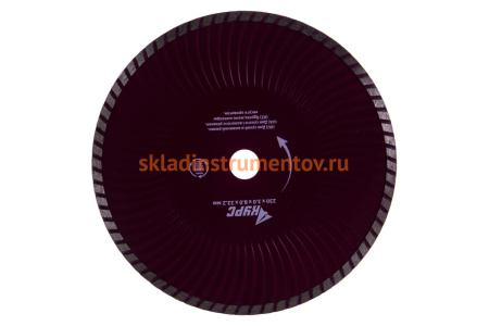 Диск алмазный отрезной турбо волна (230x22.2 мм) КУРС 37275