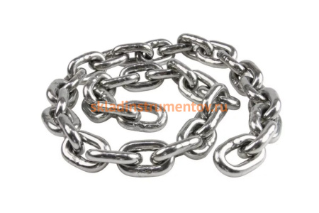 Круглозвенная цепь TOR G80 6х18, оцинкованная 1001479 Круглозвенная цепь TOR G80 6х18, оцинкованная 1001479