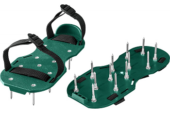 Ножной аэратор для газона со стальными шипами Grinda GA-26 26 шипов длиной 50мм 422111