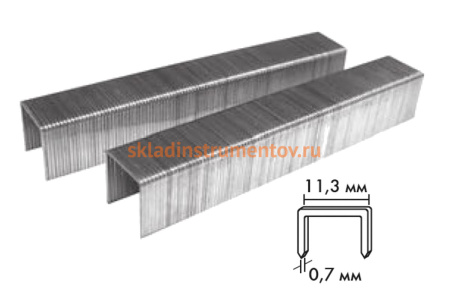 Скобы для степлера Тип 53 (1000 шт; 12 мм) Biber 85814 тов-065330