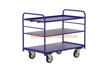 Тележка RUSKLAD платформенная с двумя ручками ТЯ 5 160 (700x1200) d160мм Тележка RUSKLAD платформенная с двумя ручками ТЯ 5 160 (700x1200) d160мм