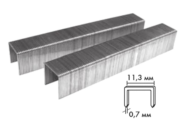 Скобы для степлера Тип 53 (1000 шт; 12 мм) Biber 85814 тов-065330