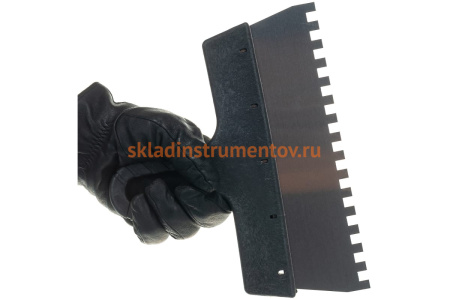 Фасадный зубчатый шпатель (250 мм, зуб 8x8 мм) РемоКолор 12-1-118