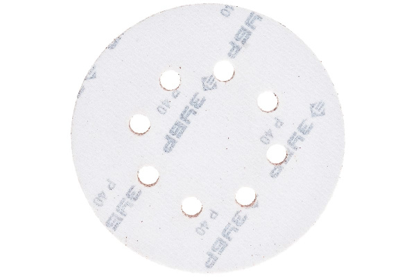 Круг шлифовальный СТАНДАРТ (5 шт; 125 мм; 8 отв; Р40) Зубр 35350-125-040