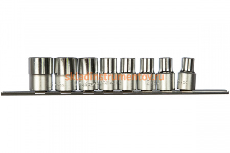 Комплект 6-ти гранных торцевых головок (10-21 мм; 1/2"; 8 шт.) Hans 4608M