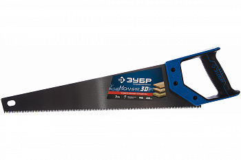 Ножовка универсальная пила Зубр "МОЛНИЯ-3D" 450мм, 7TPI, 3D зуб, 15077-45_z01