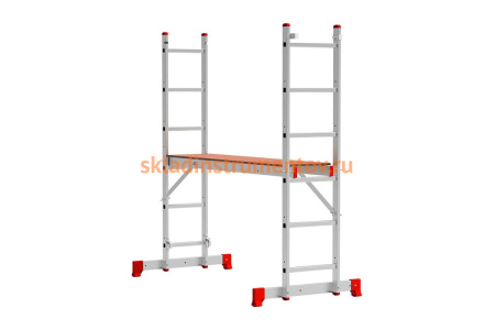 Алюминиевая универсальная лестница-помост Вихрь ЛПА 3-У 73/5/1/25