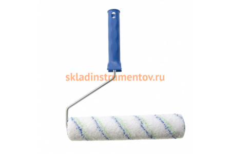 Валик Сибртех Водные краски, 250 мм, ворс 12мм, D - 36 мм, D ручки - 6 мм, полиэстер 80193