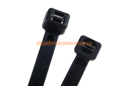 Пластиковый хомут ЭВРИКА черный, 8.0x750 мм, универсальный, 25 шт. ER-18752