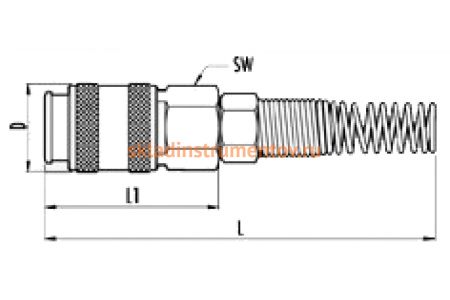 Переходник на шланг (6x8 мм; рапид; блистер) 112 D/2 457/3 GAV 7054480