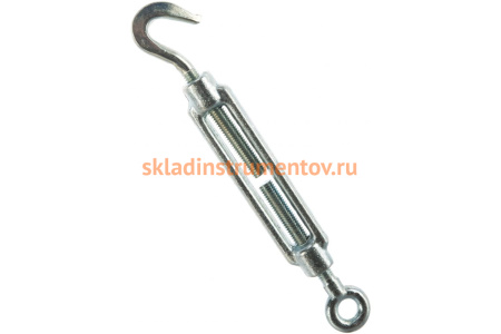Талреп ЗУБР DIN 1480, крюк-кольцо, М8, кованая натяжная муфта, оцинкованный 304356-08 Талреп ЗУБР DIN 1480, крюк-кольцо, М8, кованая натяжная муфта, оцинкованный 304356-08