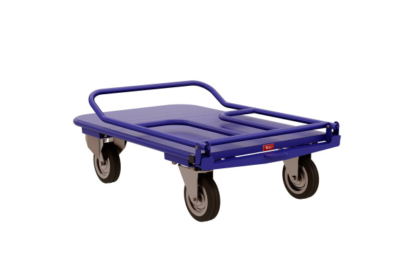 Тележка RUSKLAD платформенная со складной ручкой (система складывания ручки - педаль) ТПСР 1 М П (500x800) d125мм Тележка RUSKLAD платформенная со складной ручкой (система складывания ручки - педаль) ТПСР 1 М П (500x800) d125мм