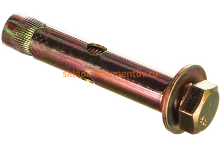 Анкерный болт с пластиковым кольцом Зубр желтопассивированный, 16x110мм, ТФ6 4-302316-16-110