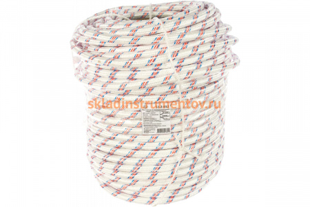 Фал РемоКолор плетеный полипр., D12мм, L 100м, 24-прядный, 1000кгс 51-2-012