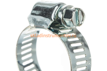 Стальные хомуты Зубр МАСТЕР с просечной лентой ПЛ-12,7, 16-32мм, 100шт 37805-016-32-100