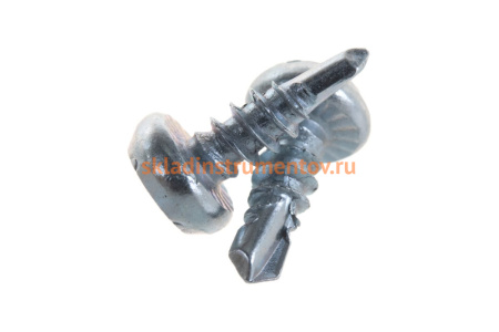 Саморезы со сверлом Зубр для крепления листового металла полуцилиндрическая головка, оцинкованные, 22000шт 4-300150-38-11