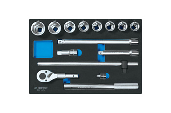 Ложемент для набора торцевых головок 9-6314MRV, EVA KING TONY 85813532B