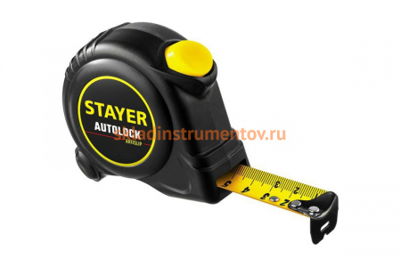 Рулетка Stayer AutoLock 3м / 16мм с автостопом 2-34126-03-16_z02