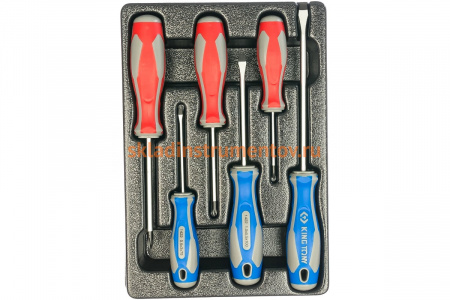 Набор отверток (ложемент, 6 предметов) KING TONY 9-31106MR