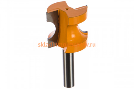 Фреза кромочная полустержневая (28.6х25 мм; R 6.35 мм; хвостовик 8 мм) по дереву Энкор 9312