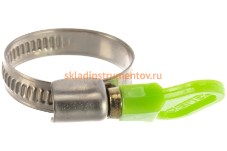 Металлические хомуты СИБРТЕХ, элемент крепления с формой ключа, 20-32мм, 2 шт 47651