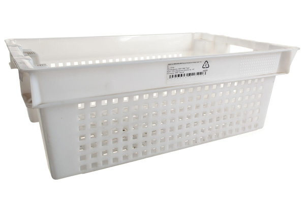 Белый ящик п/э 600х400х200, вес 1,4 кг Тара.ру 01722