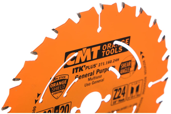 Диск пильный по дереву (160х20/16х1,7/1,1 мм; Z24) CMT 271.160.24H
