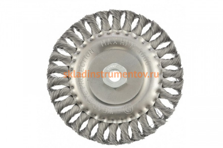 Щетка плоская для УШМ (150 мм; М14; 0.35 мм) MATRIX 74635