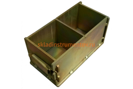 Форма куба Zitrek 100х100х100 мм. двухгнездовая оцинкованная облегченная 2ФК-100 025-0000-1