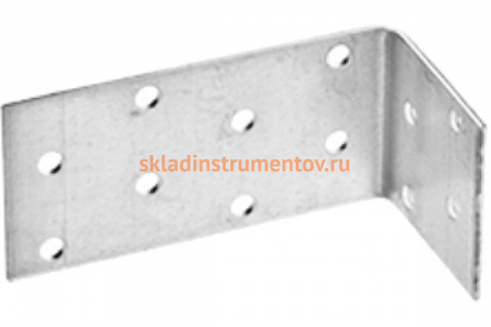 Анкерный крепежный угол 40х120х40мм, 20шт Зубр МАСТЕР 310225-040-120