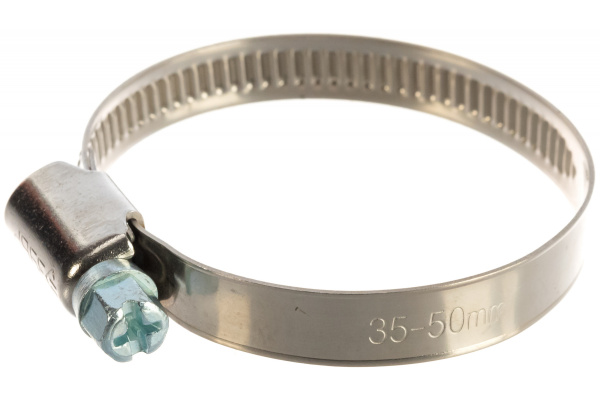 Хомуты Зубр ЭКСПЕРТ нерж. сталь накатная лента 9мм 35-50мм 5шт 3787-35-50