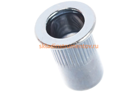 Заклепка резьбовая стальная цилиндрическая с насечкой (50 шт; М6; стандартный борт) MESSER 211106S-50