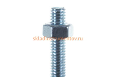 Болт с шестигранной головкой в комплекте с гайкой, шайбой, шайбой пружинной, ЗУБР, МАСТЕР, 303436-06-060