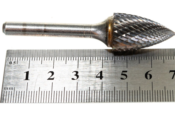 Бор-фреза форма G парабола с заостренной головой (16x25 мм; хвостовик 6 мм) D.BOR 9F-16160K02D