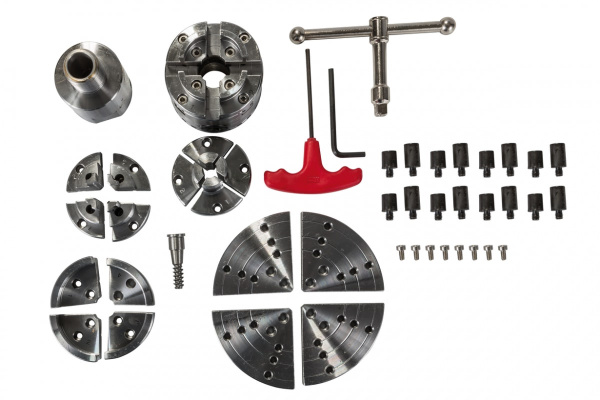 Патрон 4-х кулачковый токарный по дереву в наборе CK-2.75Z-S1 70 мм JET 59500108