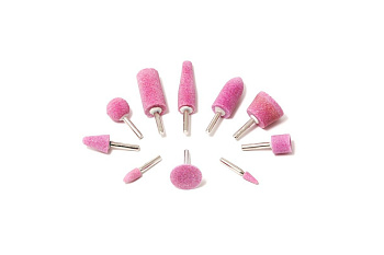 Набор камней абразивных в блистере (10 шт; хвостовик 6 мм) ROCKFORCE RF-GSK010