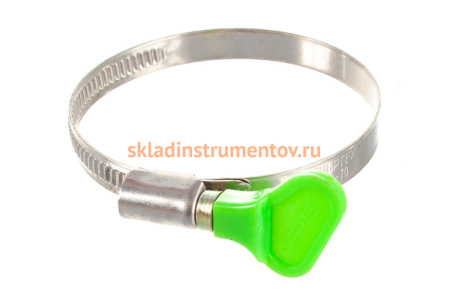 Металлический хомут СИБРТЕХ крепление с формой ключа 50-70 мм 50 шт 47554