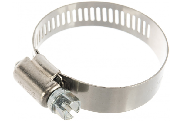 Хомуты Зубр ЭКСПЕРТ нержавеющая сталь, просечная лента 12 мм, 19-44 мм, 4 шт 37815-019-44-4